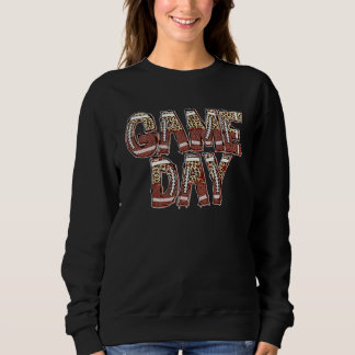 Sweatshirt Football Leopard Cute Jeu Jour Football Maman Vie