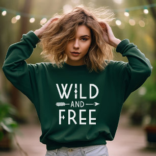Sweatshirt Forêt verte sauvage et libre
