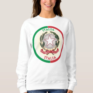 Sweatshirt Forme du cercle d'emblème national de l'Italie