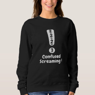 Sweatshirt Formule Mathématique Nerd Geek Hurlant Confus Algè