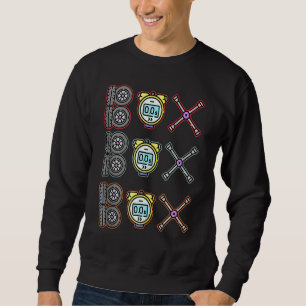 Sweatshirt Formule Racing Pit Case à cocher Thème