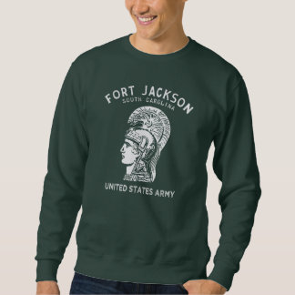 Sweatshirt Fort Jackson Vintage Blanc