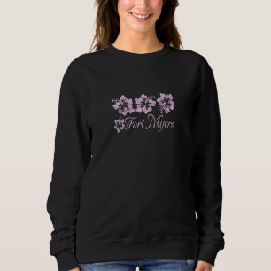 Sweatshirt Fort Myers Florida Flowers Plage Vacances d'été V