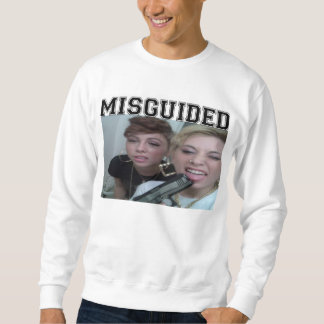 Sweatshirt Foule blanche Crewneck de fille