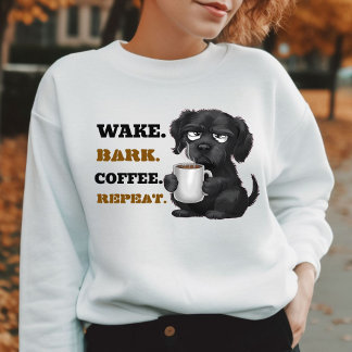 Sweatshirt Fourrure qui a toujours besoin de café animal de c