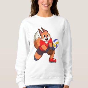 Sweatshirt Fox at Volleyball Sports