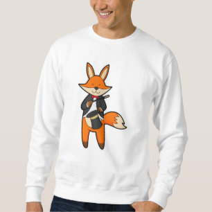 Sweatshirt Fox comme Magicien avec baguette magique et Casque