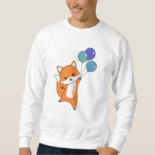 Sweatshirt Fox Cute Animaux Mouches Ballons Enfants
