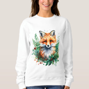 Sweatshirt Fox et Holly avec baies rouges