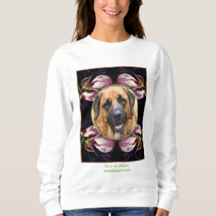 Sweatshirt Fragment d'orchidée Lady Slipper Créez votre propr