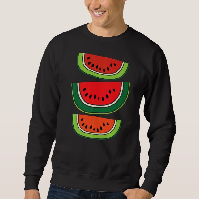 Sweatshirt Fraîche de pastèque juteuse (Devant)