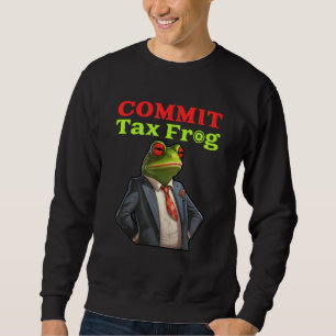 Sweatshirt Fraise Fiscale Grenouille Mème de Fraude