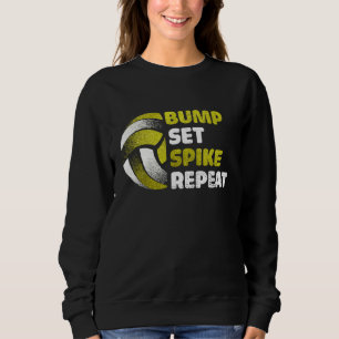 Sweatshirt Frappe Réception Smash Répète Jour de Match de Vol