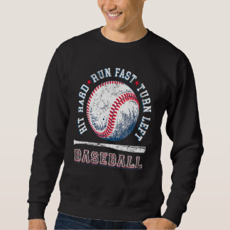 Sweatshirt Frappez fort, courez vite, tournez à gauche, joueu