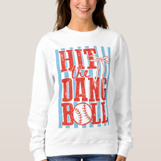 Sweatshirt Frappez la balle de baseball