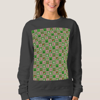 Sweatshirt Fraternité grecque élégante Noël 1908