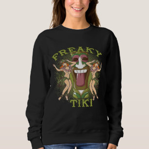 Sweatshirt Freaky Tiki Dieux Totems Idols Retro Tropical Poly