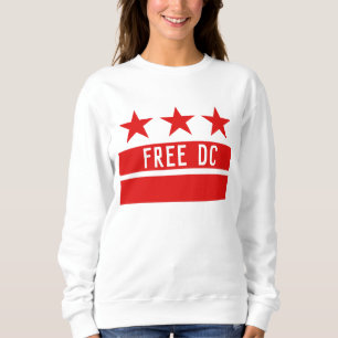 Sweatshirt Free DC Inspiré par Washington DC Flag