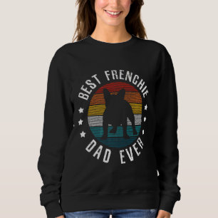 Sweatshirt Frenchie Mens Meilleur Frenchie Papa Jamais Vintag