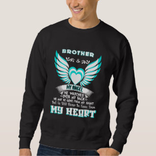Sweatshirt Frère Mon Ange, Il Regarde Sur Mon Dos De Partir