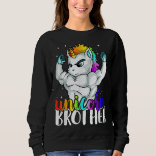Sweatshirt Frère Unicorne Soeur à Big Bro Brothercorn Chri