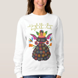 Sweatshirt Frida Khalo Fragile comme une bombe