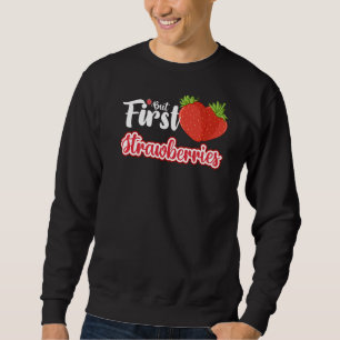 Sweatshirt Fruit de fraise Jardin Plante Graines fraises