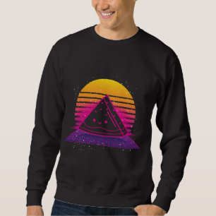 Sweatshirt Fruits d'été tropicaux 80s Retro Synthwave Sunset