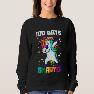 Sweatshirt Funny 100 Days Smarter 100th Day Of School Dabbing