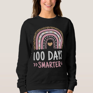 Sweatshirt Funny 100e Jour De L'École 100 Jours Léopard Plus