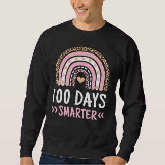 Sweatshirt Funny 100e Jour De L'École 100 Jours Léopard Plus