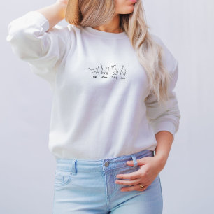Sweatshirt Funny French Cat Quote And Line Illustration