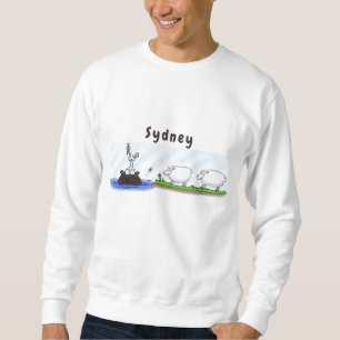 Sweatshirt Funny hippo birdie deux brebis