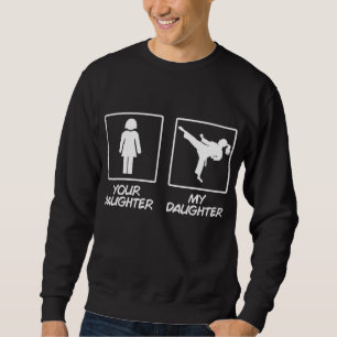 Sweatshirt Funny Karate Maman Arts martiaux Fille Ceinture no