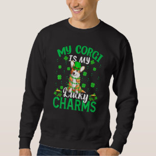 Sweatshirt Funny My Corgi Est Mon Lucky Charms Corgi St Patri