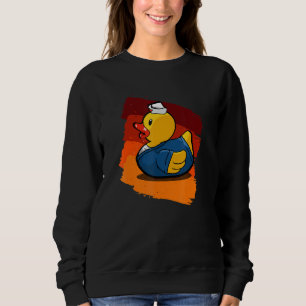 Sweatshirt Funny Nurse Duck