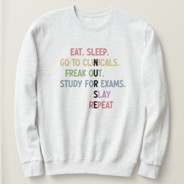 Sweatshirt Funny Nurse School Student Future Nurse Cadfts (Design devant)
