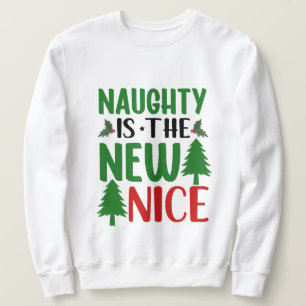 Sweatshirt Funny Père Noël liste de mots art unisex adultes