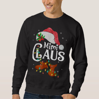 Sweatshirt Funny Père Noël Mimi Claus Famille de Noël