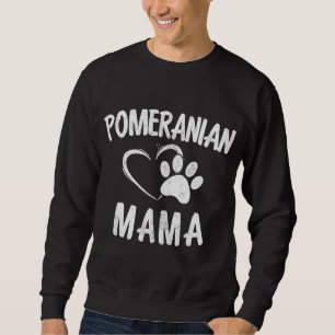 Sweatshirt Funny Pomeranian Mama Cadeau Animaux de compagnie 