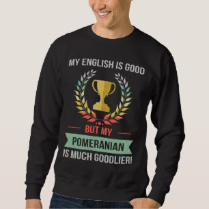 Sweatshirt Funny Retro Pomeranian Propriétaire de la race de 