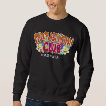 Funny Retro Procrastination Club Rainbow 