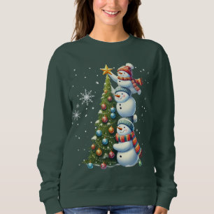 Sweatshirt Funny Snowman