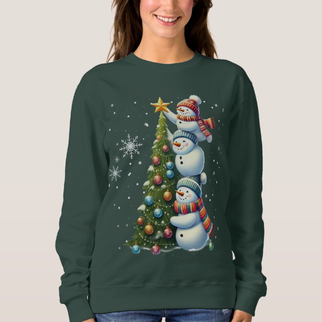 Sweatshirt Funny Snowman (Devant)