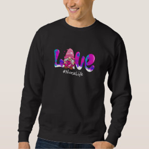 Sweatshirt Funny Valentines Day Gnome Love Lpn Life Nurse Ste