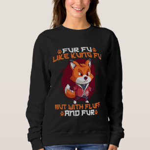 Sweatshirt Furry Fandom Fursona Renard Fu Fu Comme Kung Fu Ma