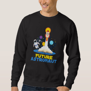 Sweatshirt Futur Astronaut Space Rocket Nebula Telescope Spa