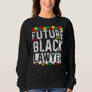 Sweatshirt Futur avocat noir juriste afro-américain droit