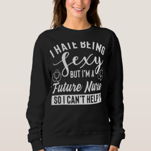 Sweatshirt Futur Infirmière Vêtements Meilleur Futur Infirmiè