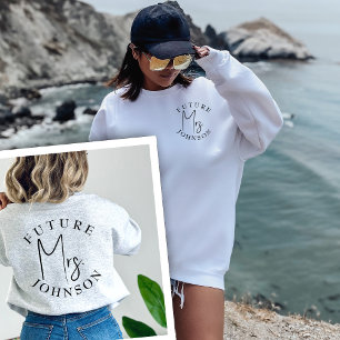 Sweatshirt Futur Mme Custom Fiançailles Cadeau tendance Crewn